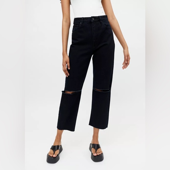 Abrand A Venice Black Straight Leg Jean - Picture 1 of 14